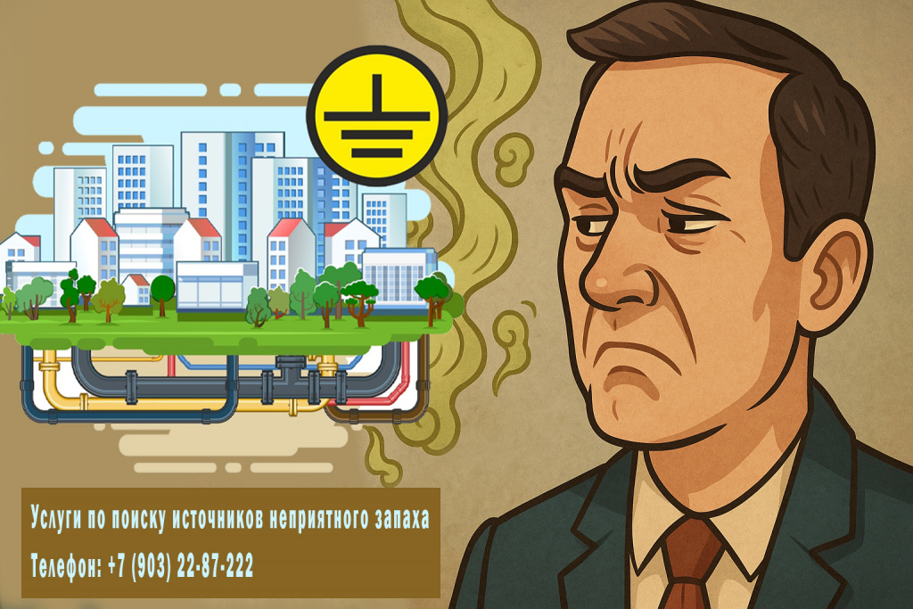 Услуги по поиску источников неприятного запаха